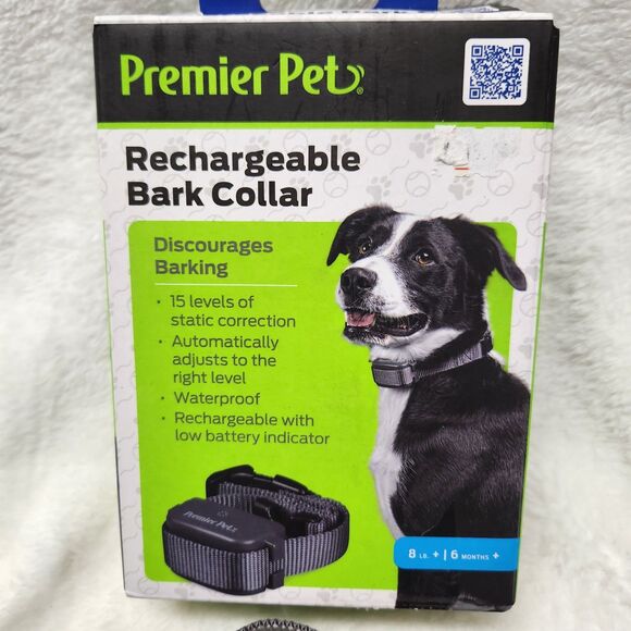 Premier Pet Dog Bark Collar, Discourage Barking & Whining, 15 Levels - Picture 1 of 5